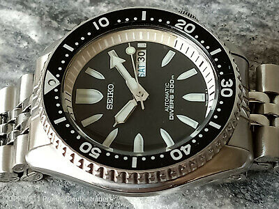 RARE SEIKO SCUBA DIVER 7S26-02K0 SKXA53 BLACK BULLET AUTOMATIC