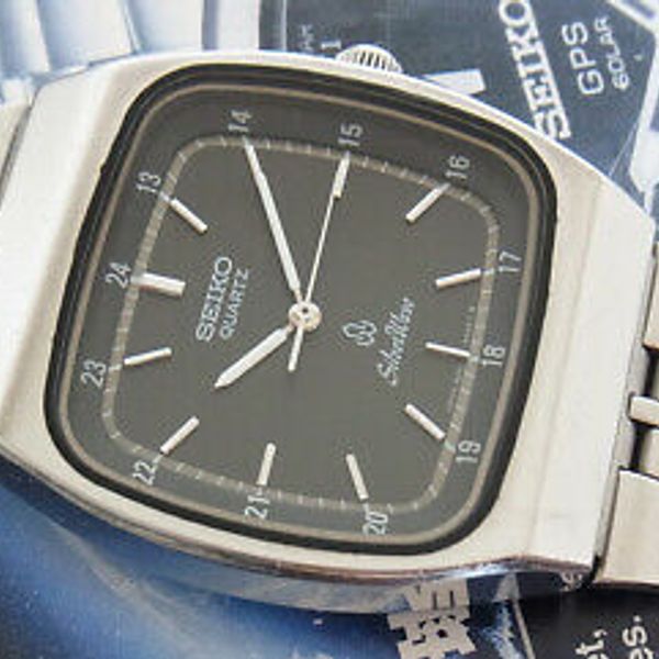 SEIKO メンズ クォーツ シルバーウェーブ スクエア 8221-502A Seiko Silverwave - 8221-5000 – Veteran Times Int
