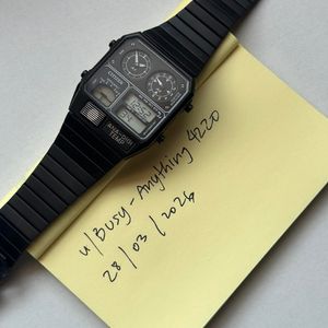 CITIZEN COLLECTION JG2126-69E RECORD LABEL Thermo Sensor Watch Ana