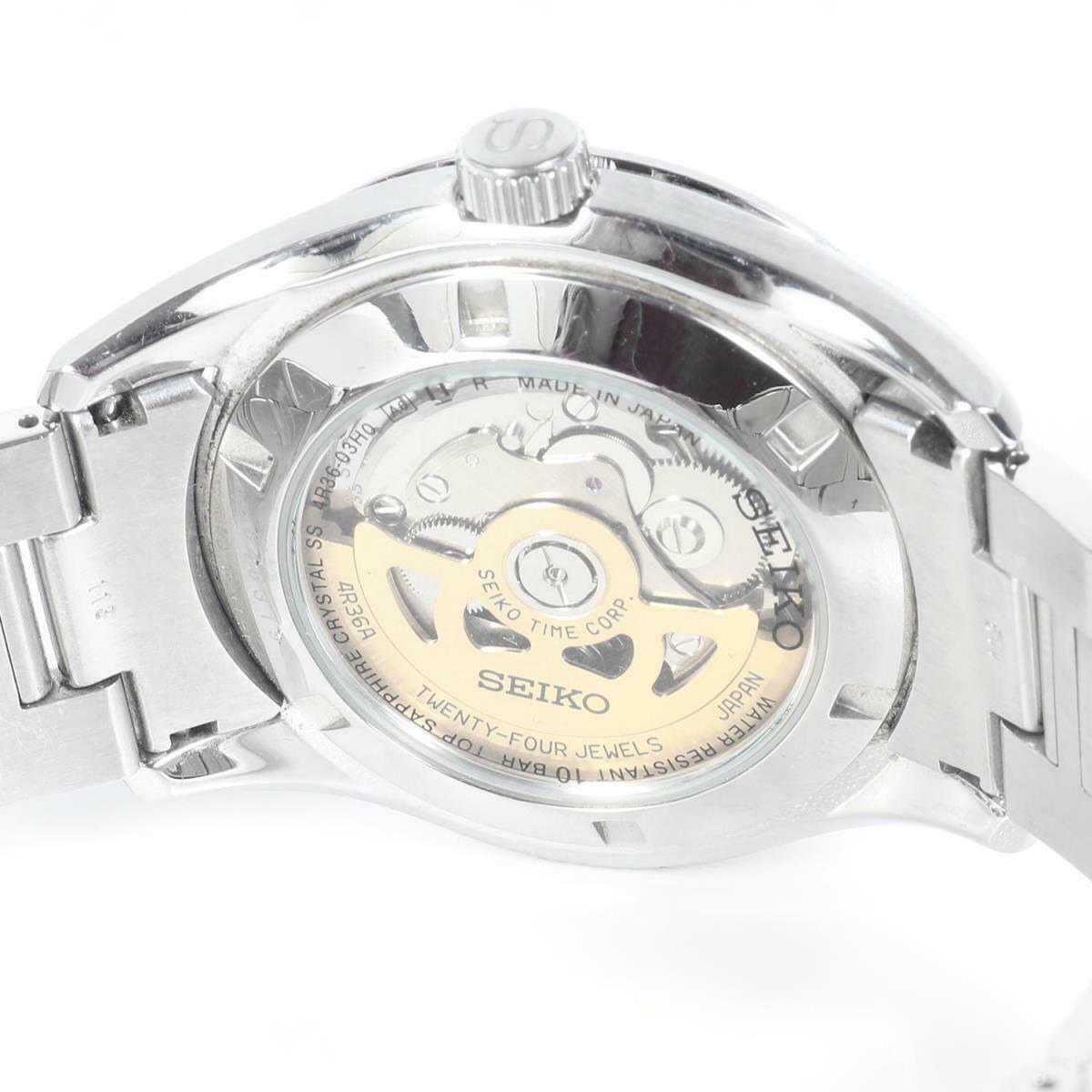 SEIKO PRESAGE SARY057 4R36-03H0 black dial automatic 24 jewels w