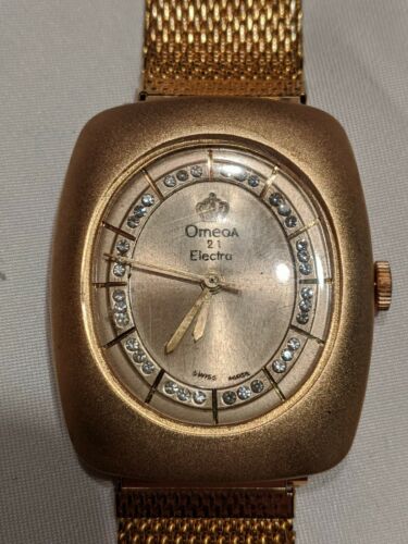 Vintage Omega Swiss Mens Electra 21 Jewel Watch. Works needs new