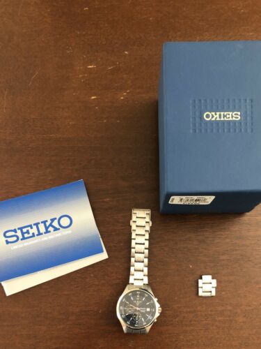 Seiko SKS475 Men's Blue Dial Chronograph Stainless Steel Analog Quartz  Watch | WatchCharts