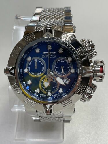 Rare Invicta 32972 Subaqua Hybrid Fusion V IV III Blue Chrome