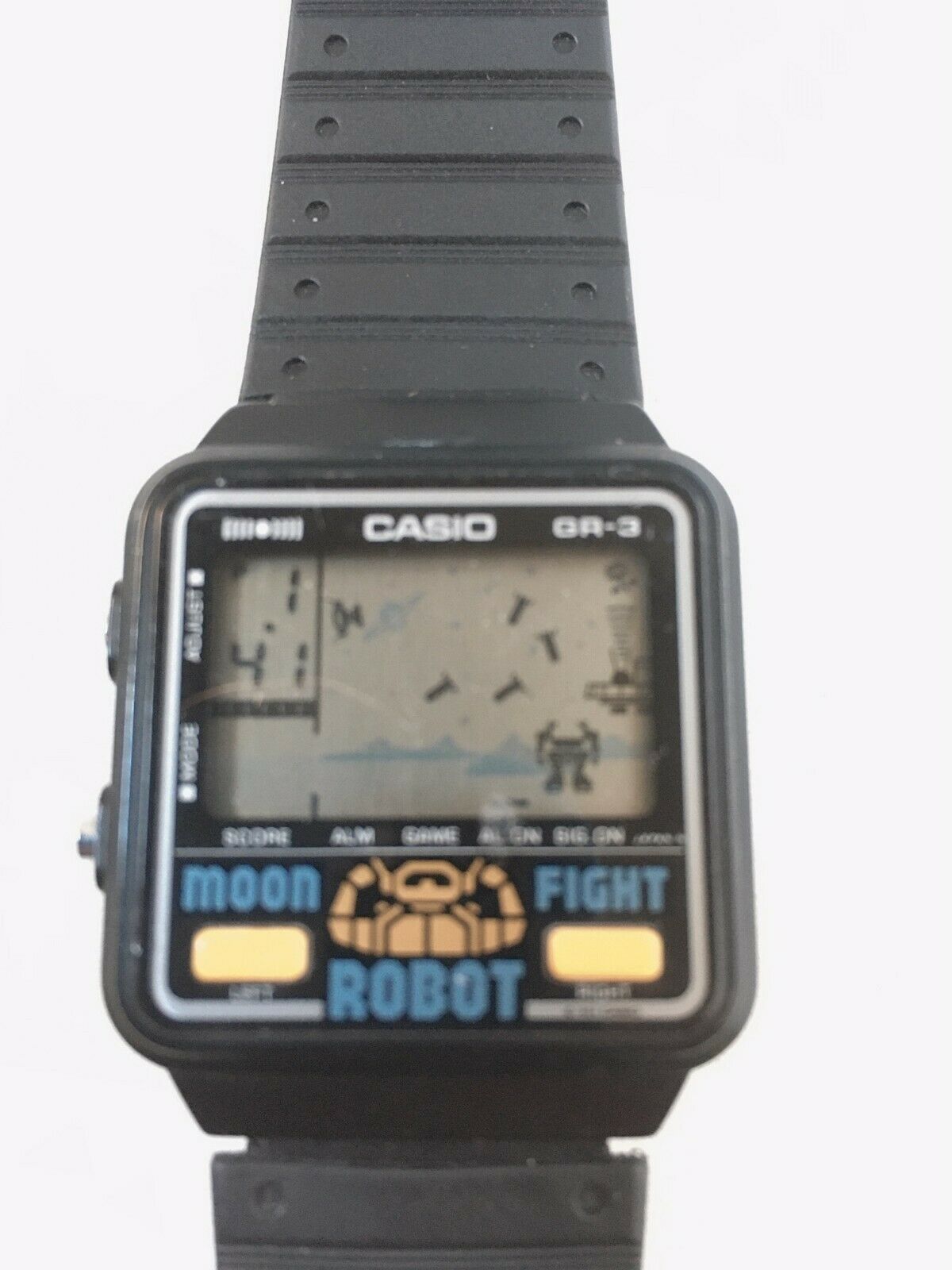 Very rare & Vintage Casio GR-3 Moon Fight Robot game watch Japan