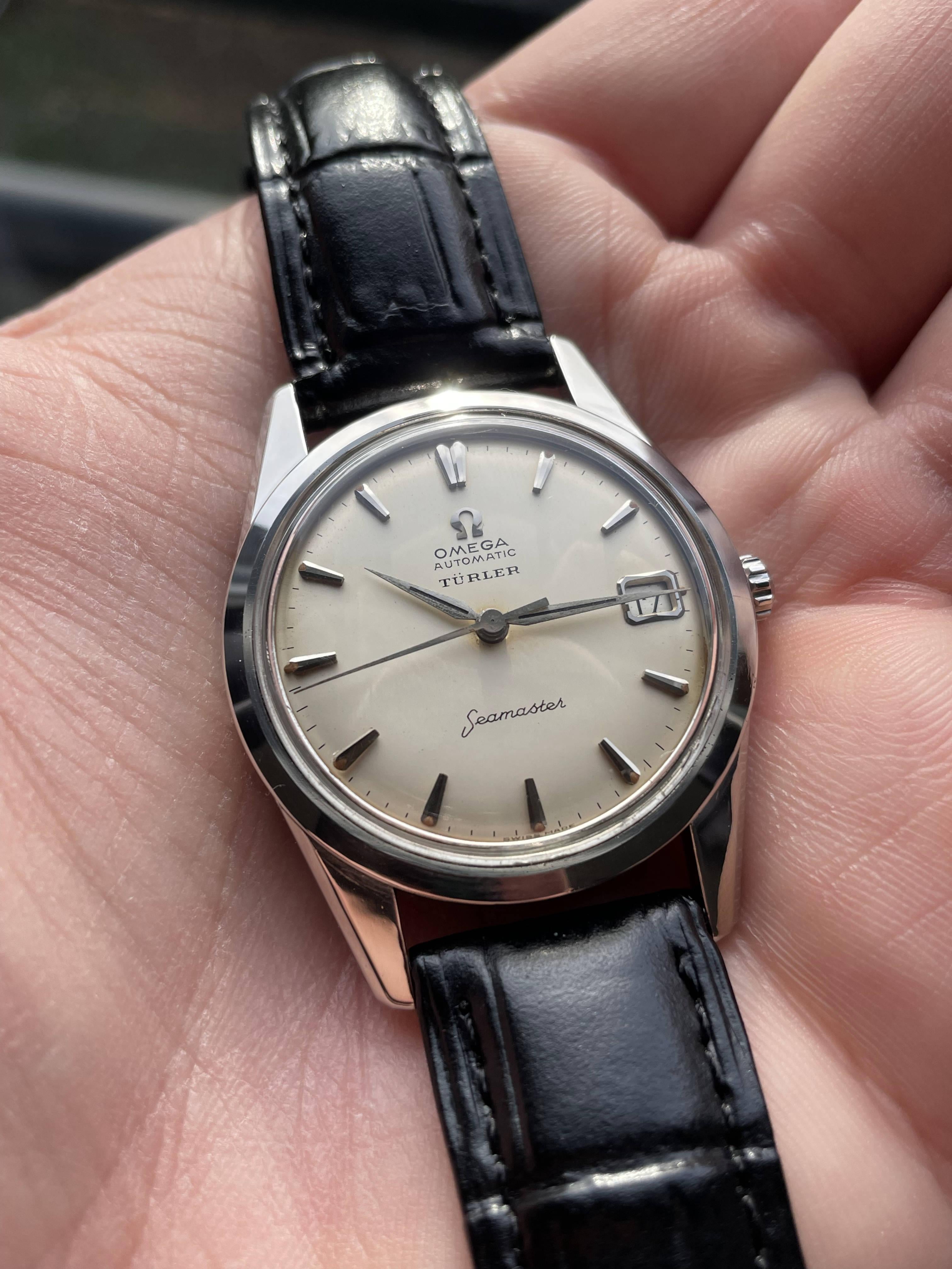 WTS Vintage Omega Seamaster T rler Signed Dial ref. 14701 cal