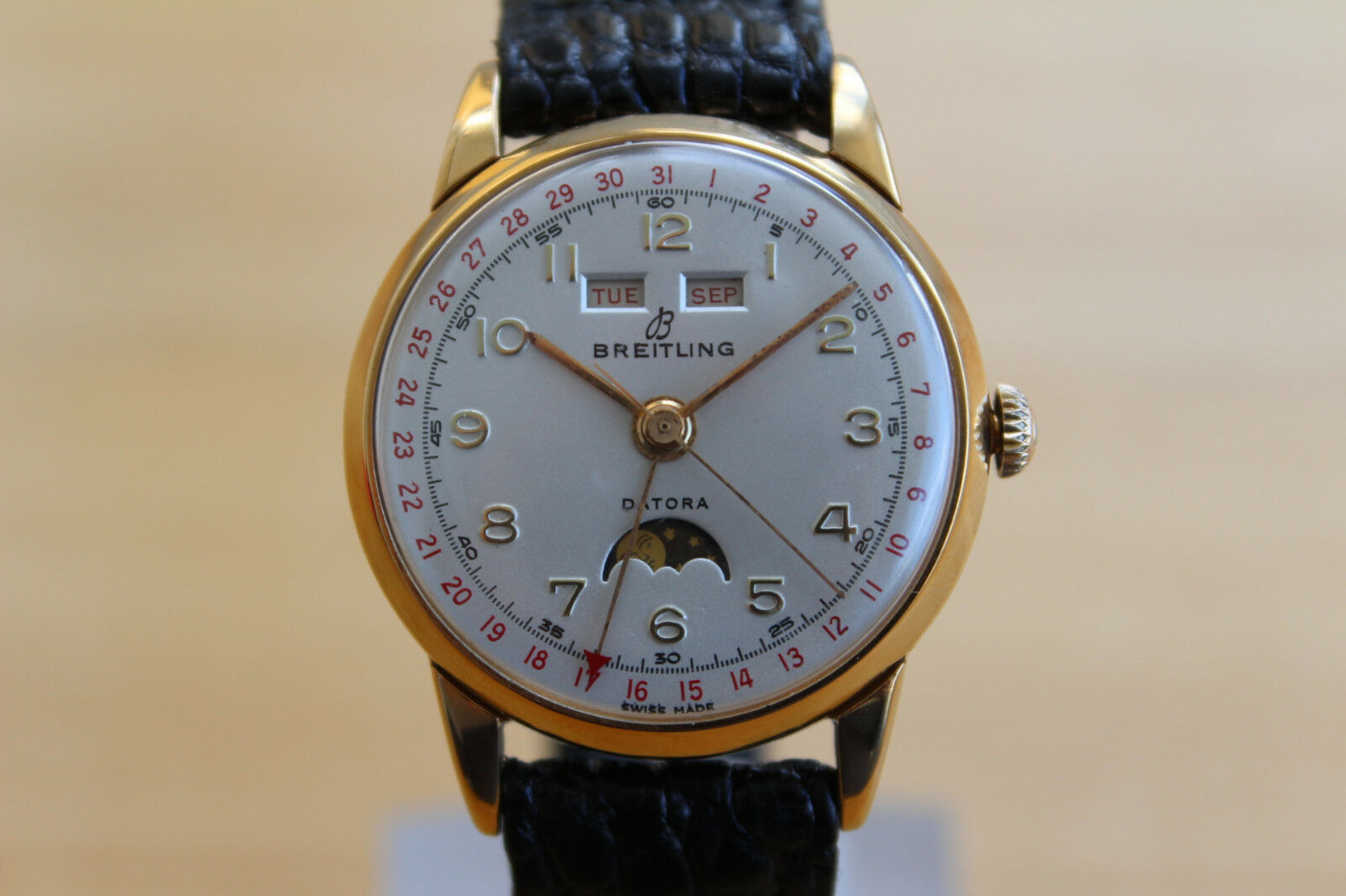 FS RARE 1952 BREITLING Datora Triple Calendar Moonphase Venus 206 WatchCharts Marketplace