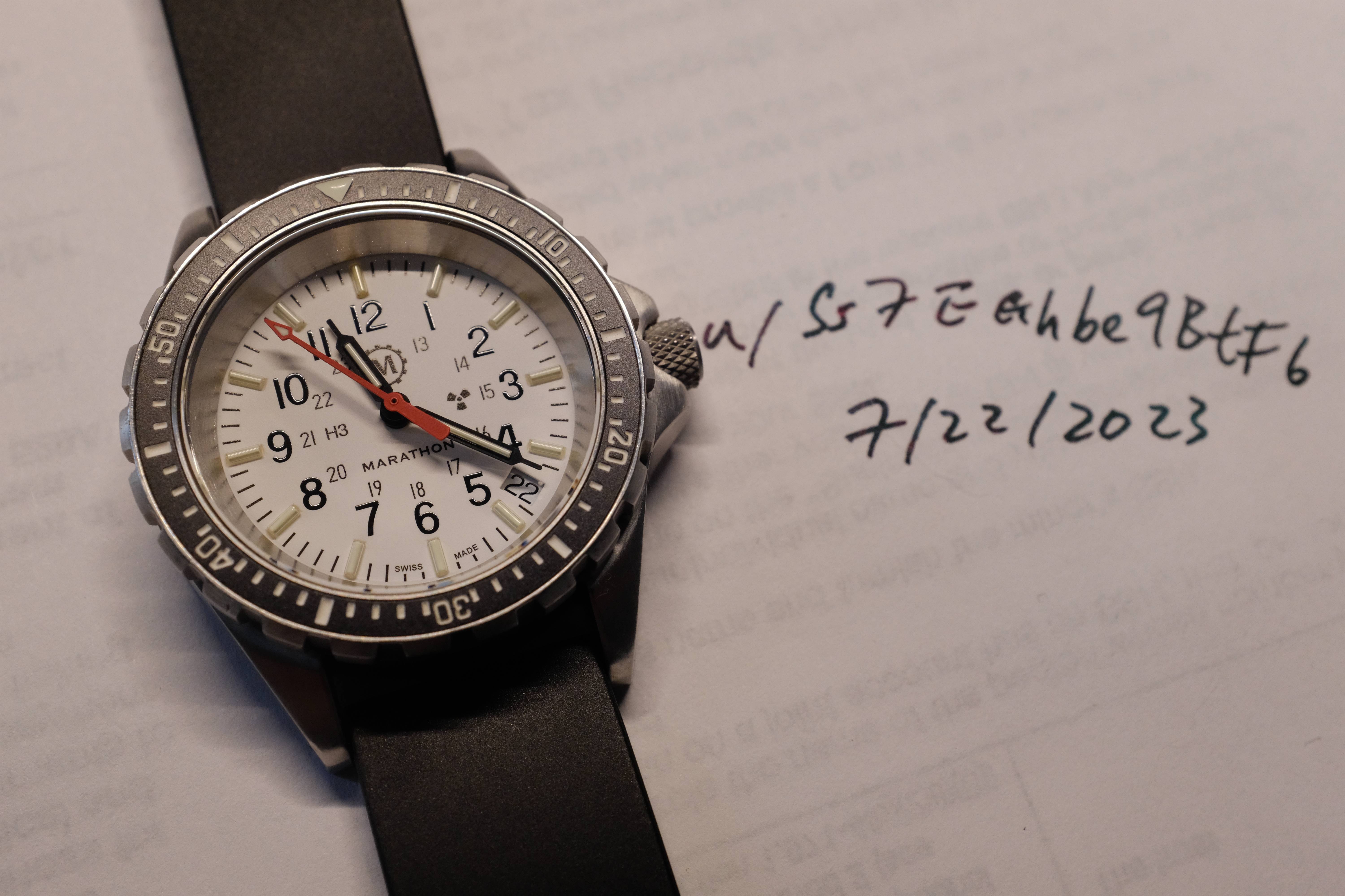 WTS Marathon MSAR 36mm arctic quartz 400 WatchCharts Marketplace