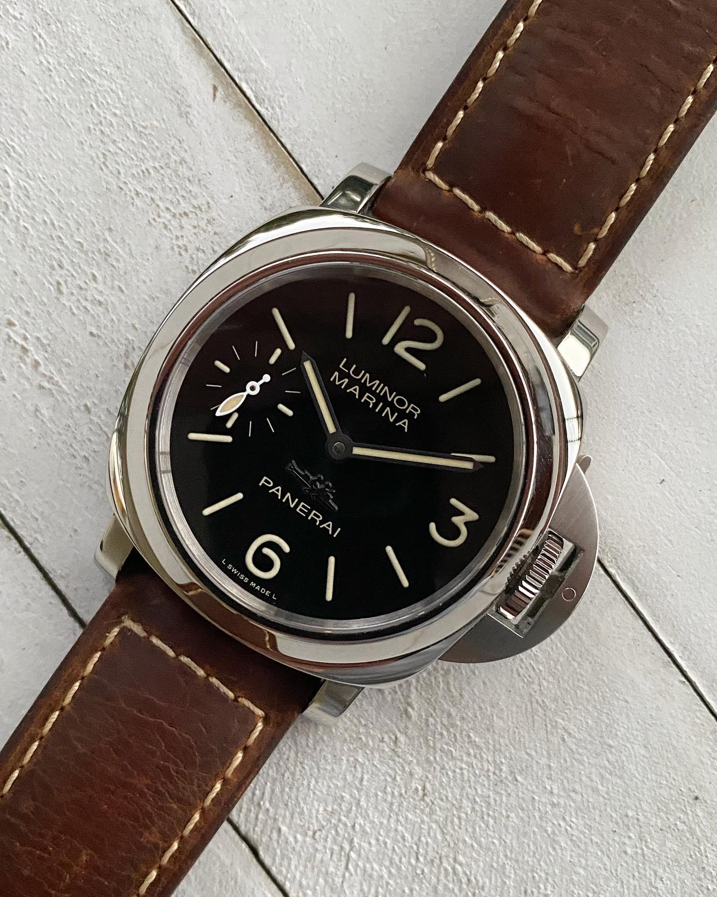 2012 Panerai PAM464 Luminor Marina Acciaio Las Vegas Boutique Full