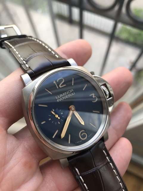 FS Panerai Luminor Due 728 42mm Titanium Blue Dial WatchCharts