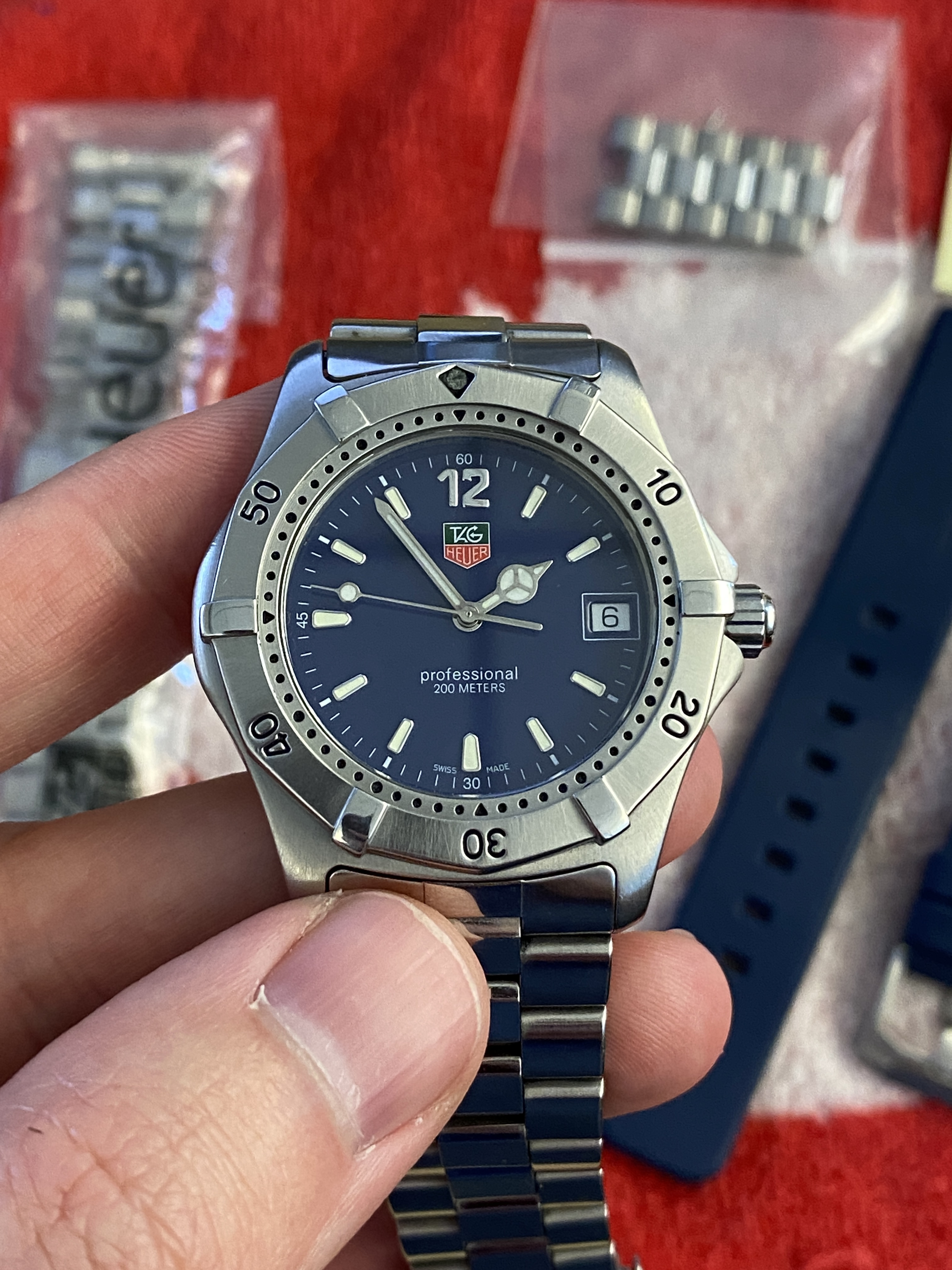 WTS TAG Heuer 2000 Diver Quartz Blue Dial 37mm Extra Bracelet