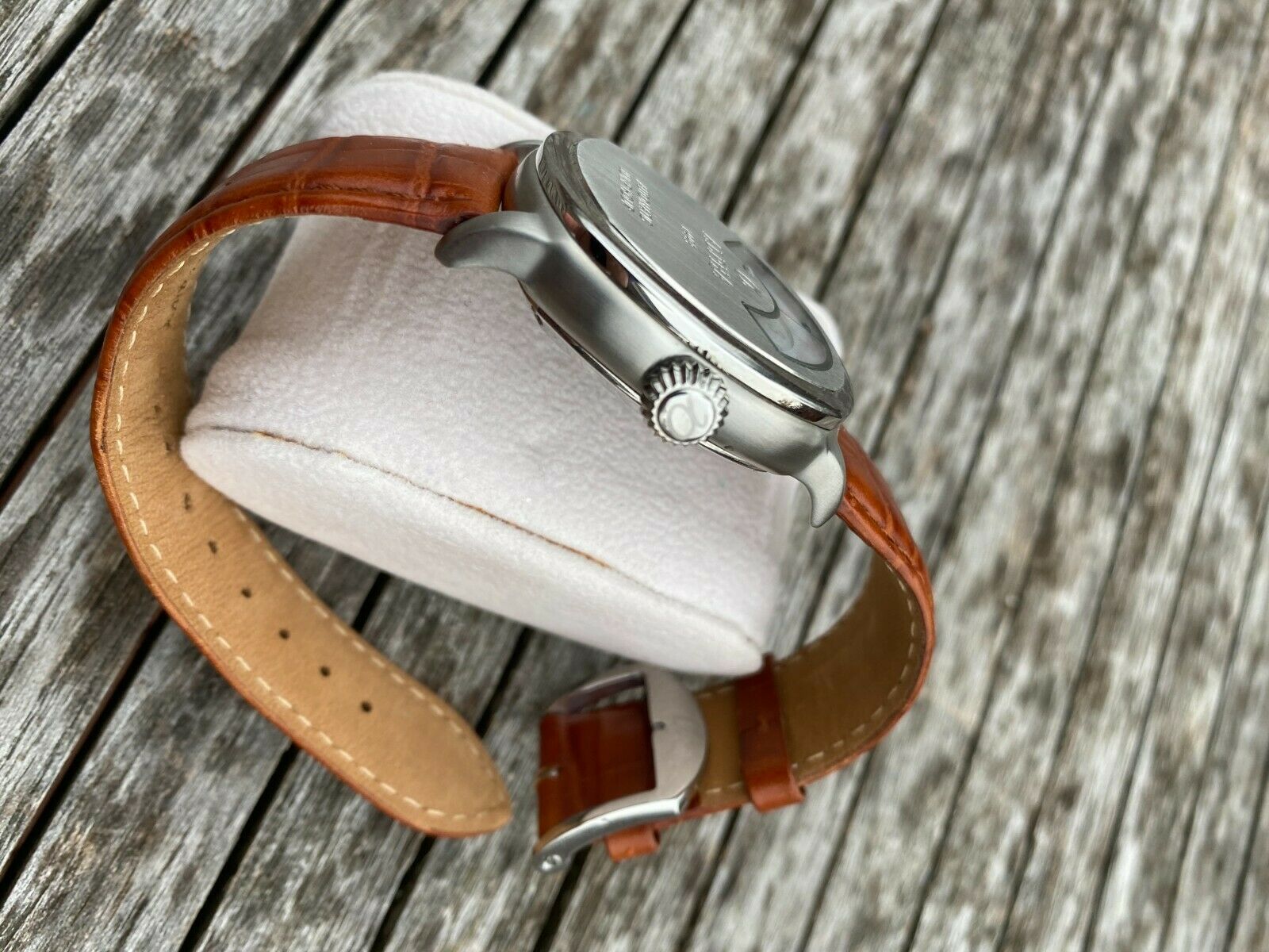 Rare Vintage Alpha Jump Hour Automatic Watch Stainless Steel JP