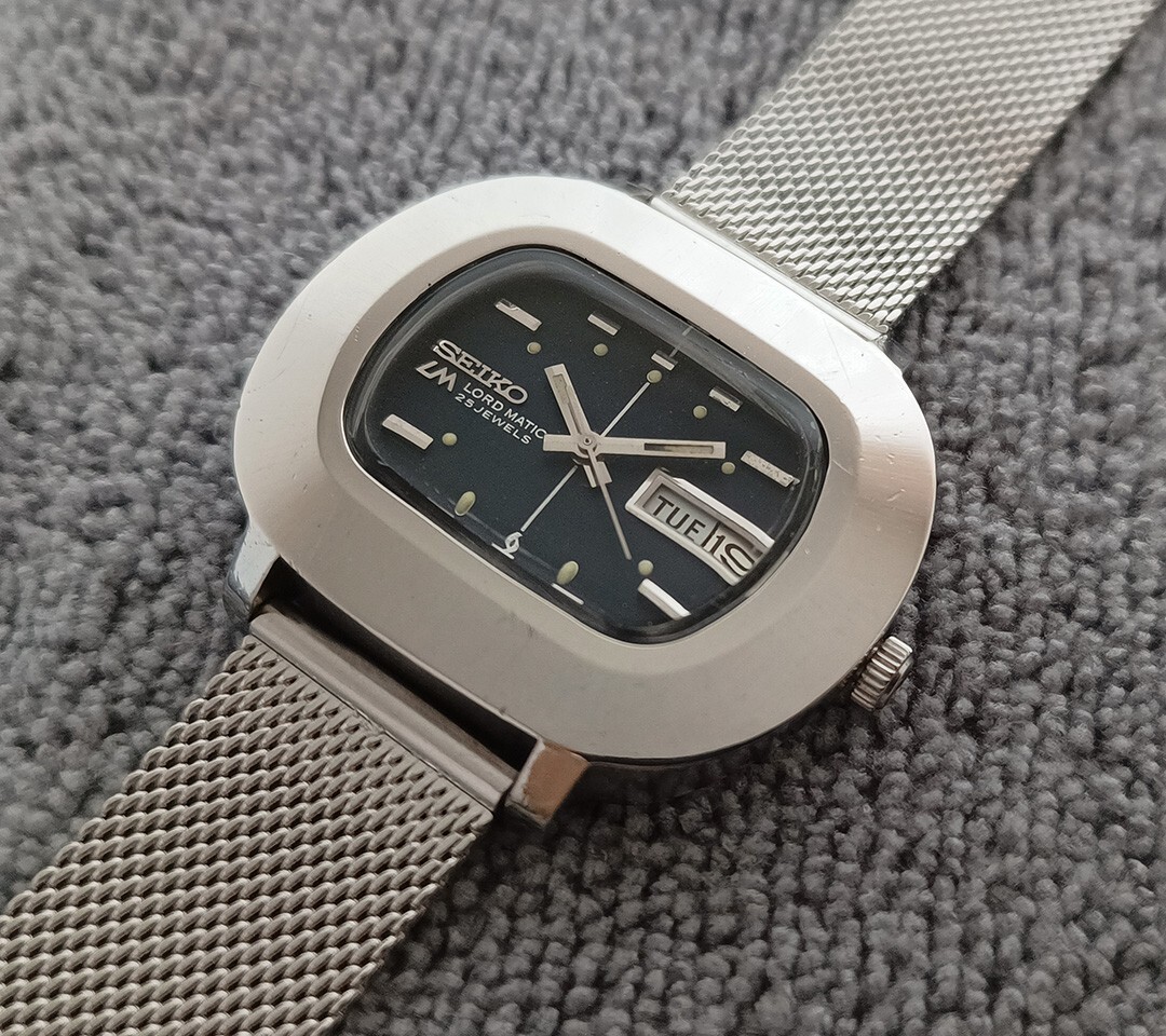 VTG SEIKO LORD MATIC LM 5606-5010 STAINLESS STEEL MENS WATCH