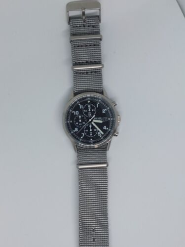 Pulsar Chronograph Grey Men's Watch PM3129X1 Military NATO RAF