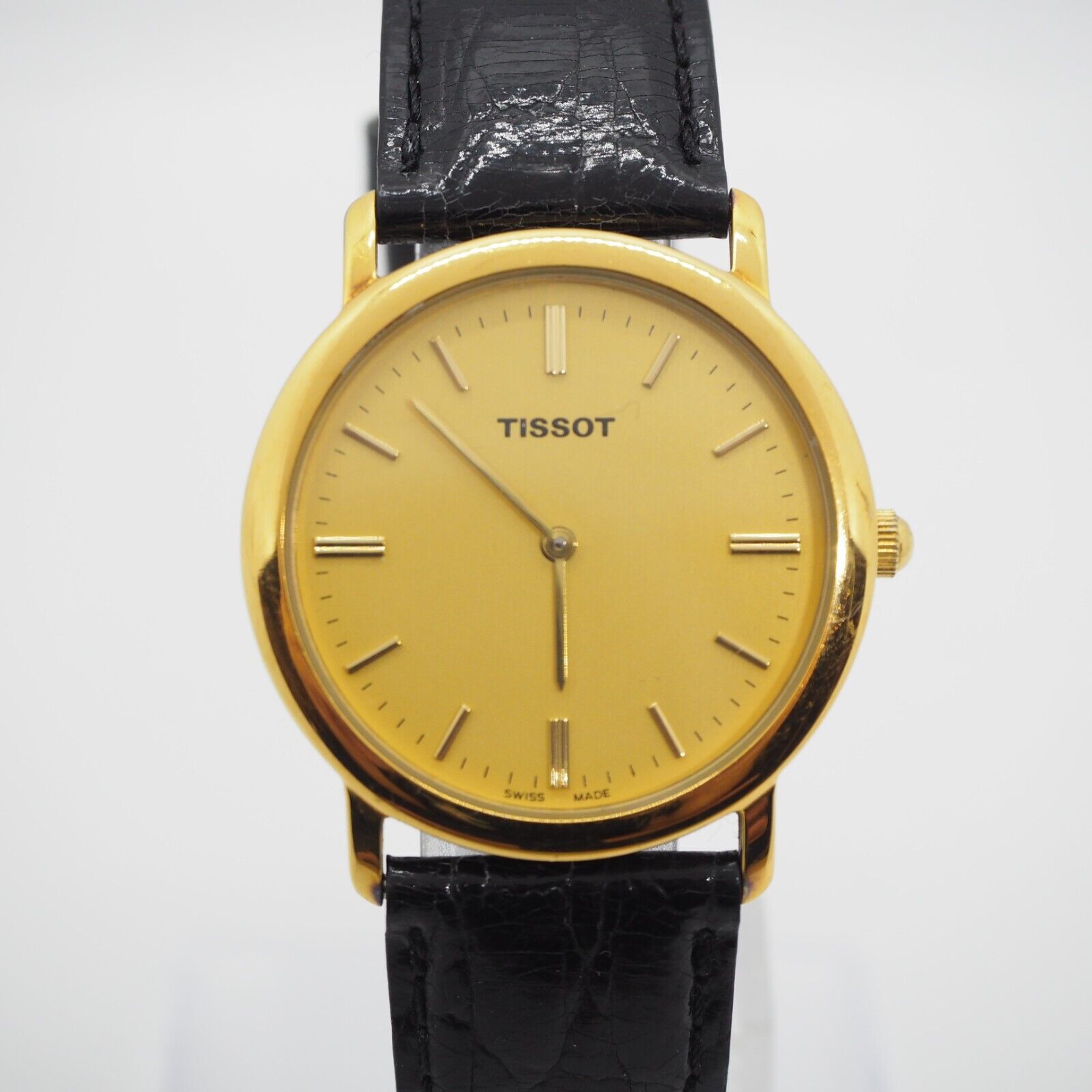 Tissot C275K Watch Quartz 32mm Men s Gold Dial Swiss Made Round