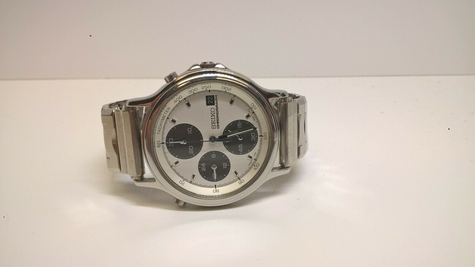 Very Rare Early Production Seiko SBBZ001 7T27-6A00 Panda Quartz Chronograph  | WatchCharts Marketplace