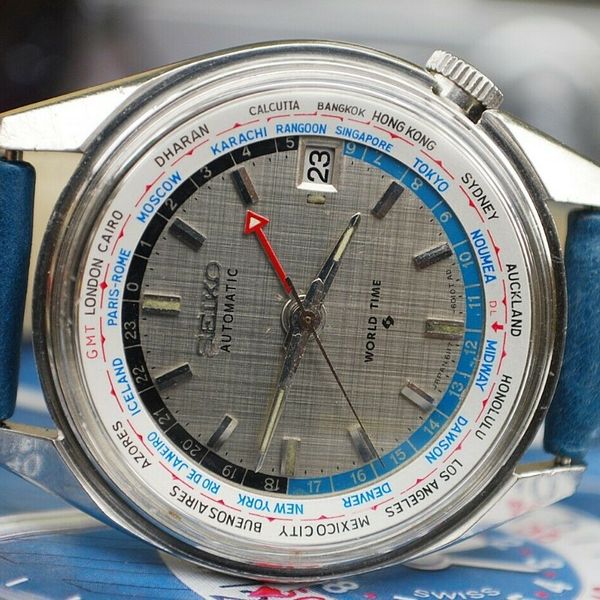 Seiko World Time GMT Automatic 6117- 6010 Gents Vintage Watch-Missing  Bezel! | WatchCharts