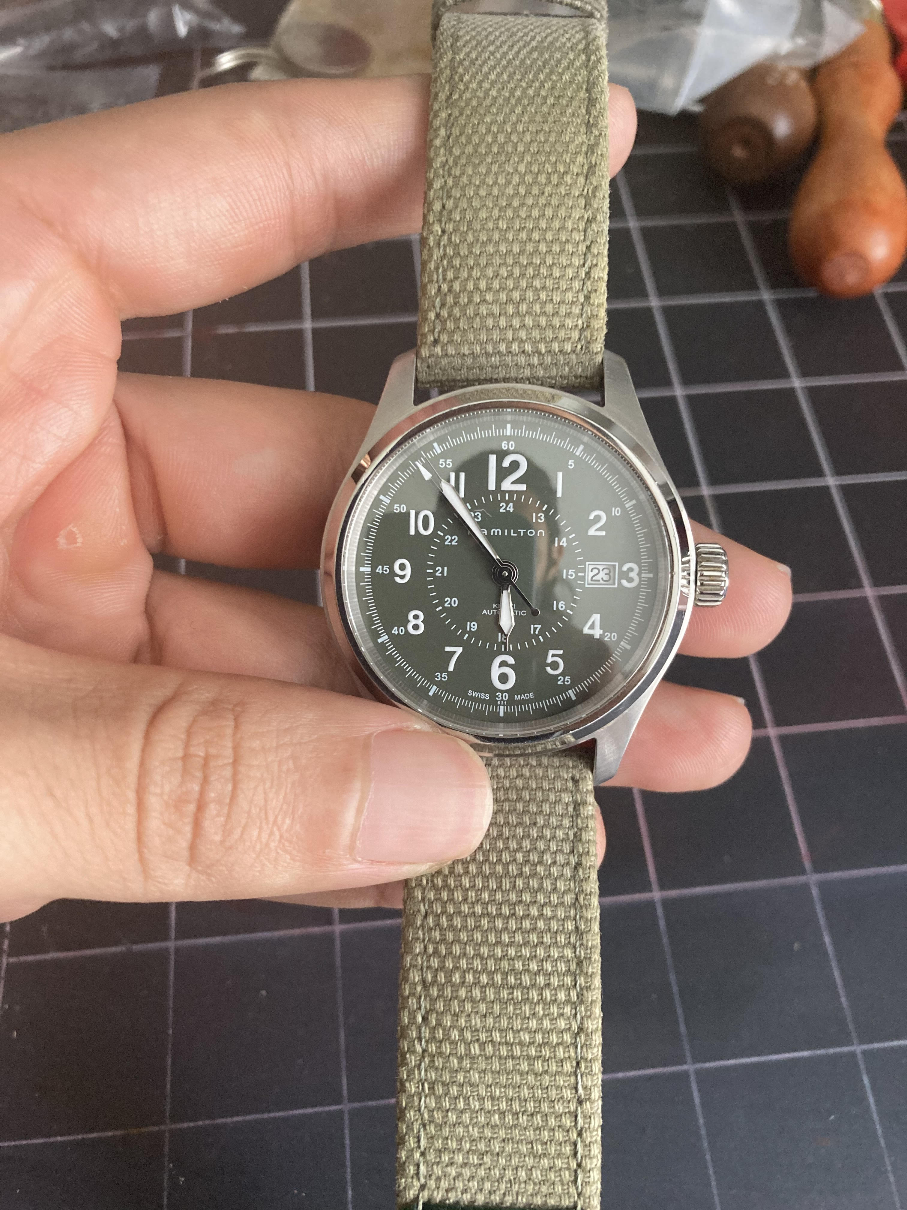 hamilton khaki automatic green