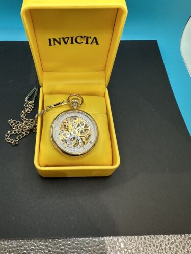 Invicta skeleton pocket watch best sale