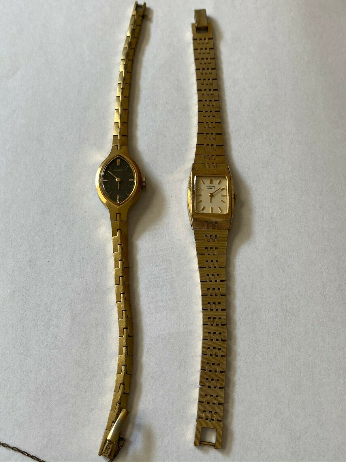 Seiko Quartz Gold Vintage Women's Watch 1400-6139 and 1100-5569 Japan |  WatchCharts