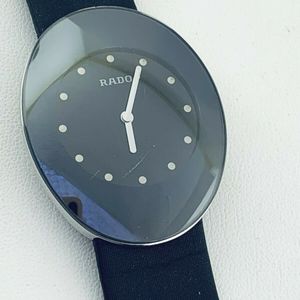 Rado eSenza 964.0490.3 Black Dial Leather Strap Swiss Quartz Dress