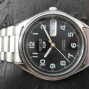 Vintage Seiko 5 orders black dial