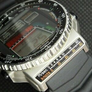Rare Citizen Vintage Digital Watch D120 WIND JACK YACHT SAILING