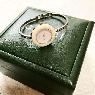 Vintage GUCCI Change Bezel 11 / 12.2L Quartz White Dial 12  display picture 2