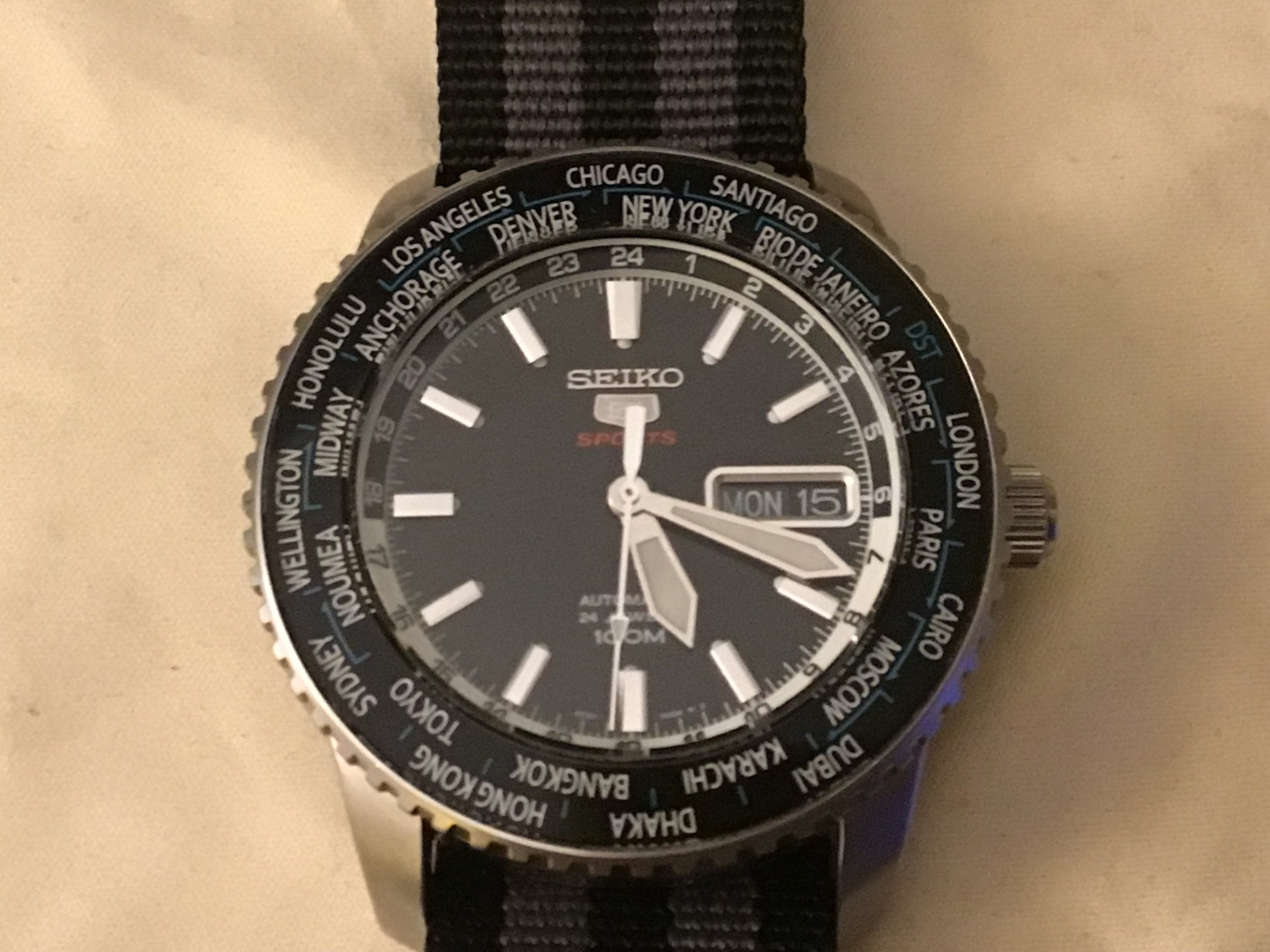 Seiko 5 World Time WatchCharts Marketplace