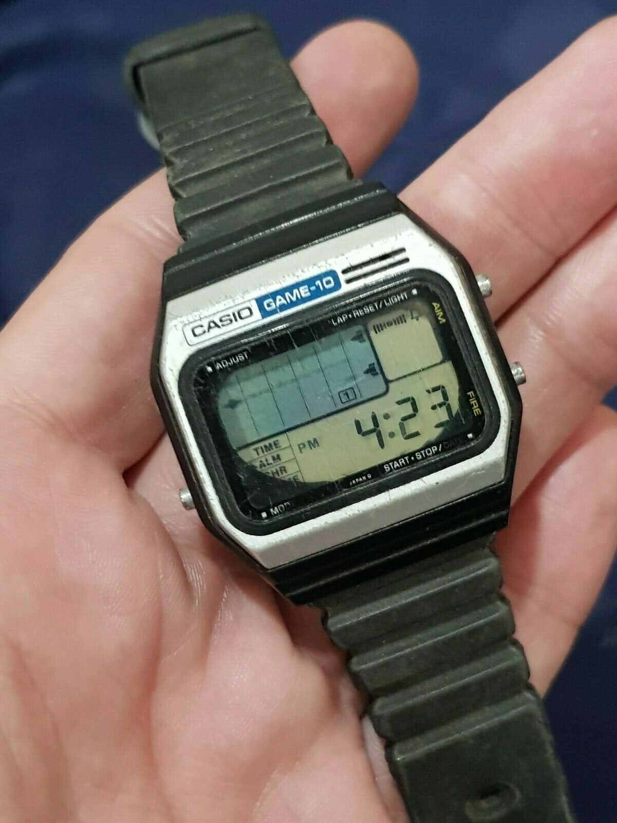 Casio Game 10 GM-10 Mod.165 Vintage Japan Digital Watch