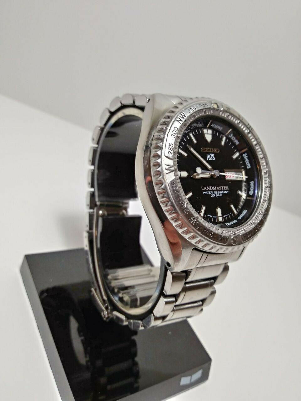 Vintage SEIKO First Landmaster AGS Kinetic 5M23-6A20 SBBW005 Watch
