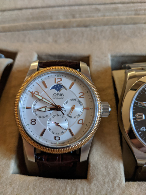 Oris big crown complication clearance moonphase review