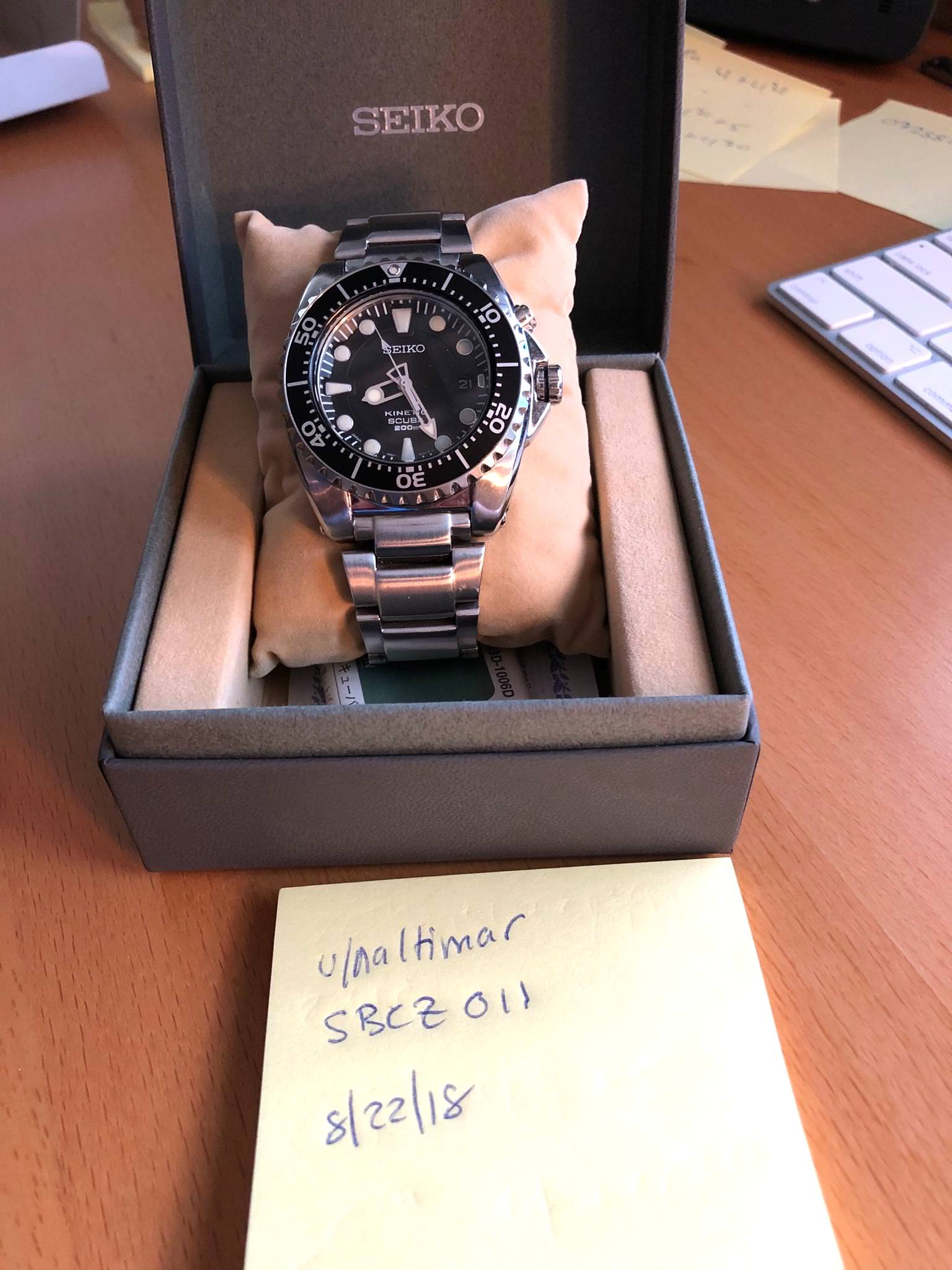 WTS] $175 - Seiko SBCZ011 Kinetic Diver | WatchCharts Marketplace