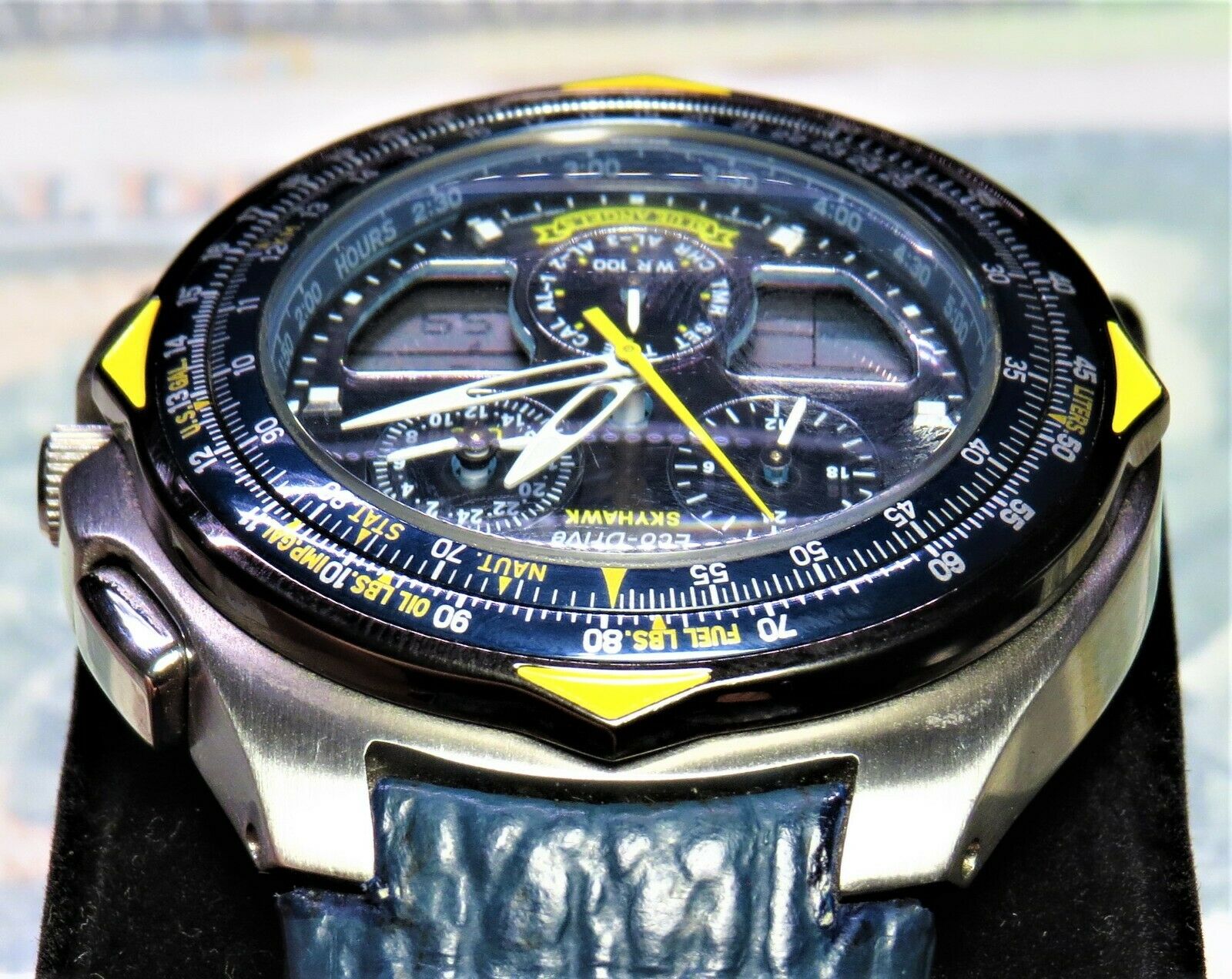 Citizen Eco Drive C650 T000959 Y Skyhawk Blue Angels Stainless Steel Watch WatchCharts Marketplace