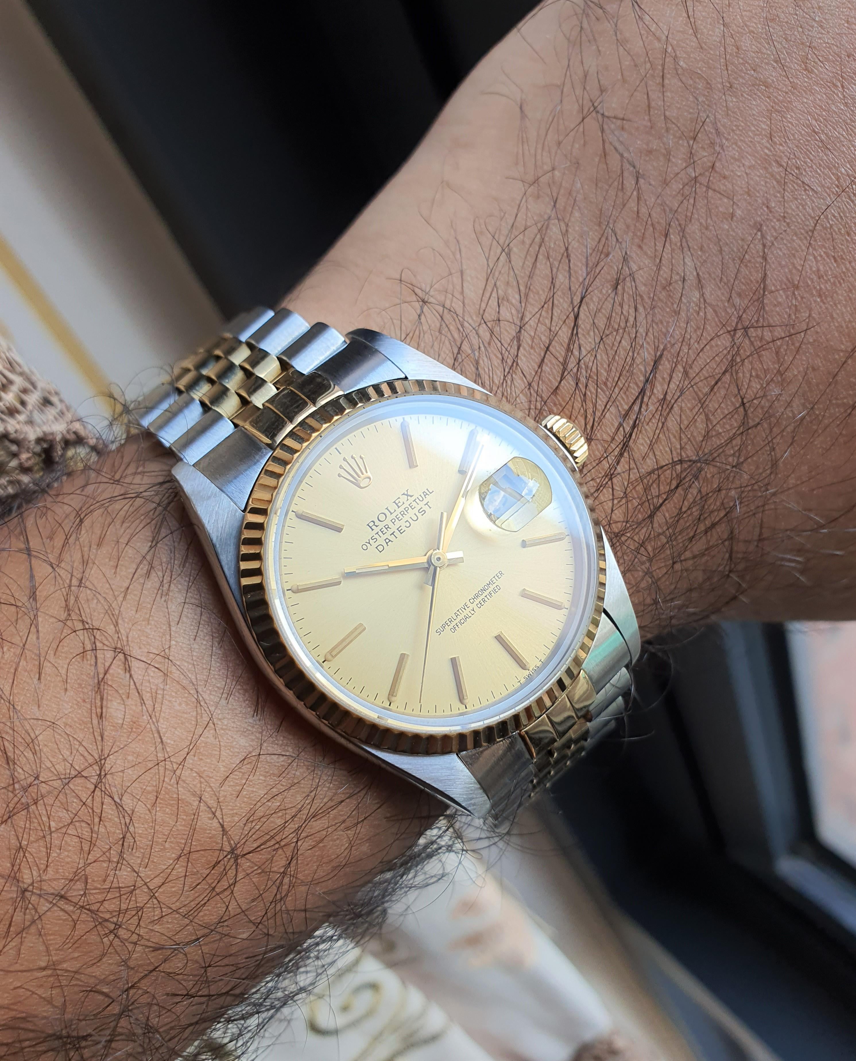 WTS Rolex Datejust 16013 Clean Golden Dial Year 1985 4199