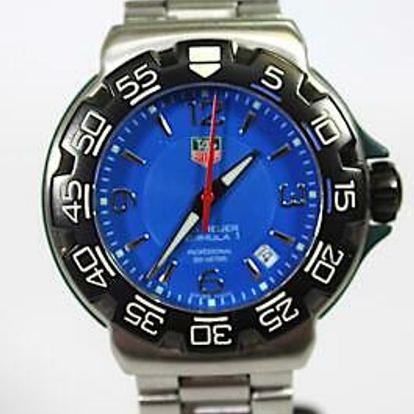 F1 Blue Tag Rf4 Tag Heuer Formula 1 F1 Blue Dial | WatchCharts