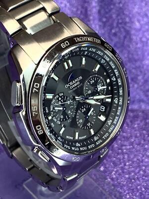 CASIO OCEANUS OCW-T600 Men's Titanium Solar Analog Watch Black