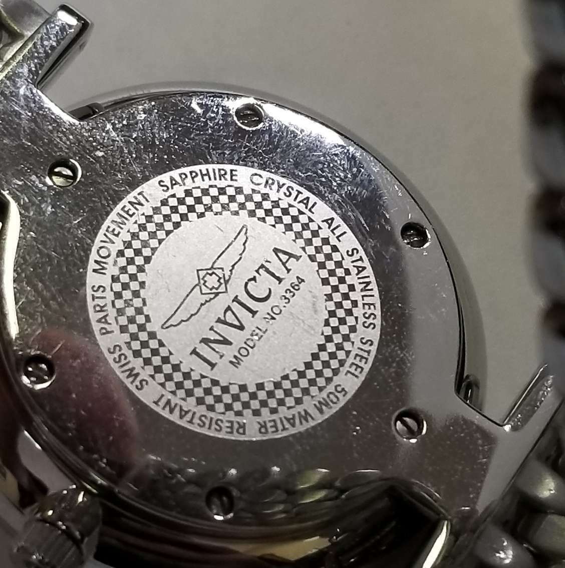 Invicta Stainless Steel 3364 Diamond & Mother of Pearl Watch  display picture 3