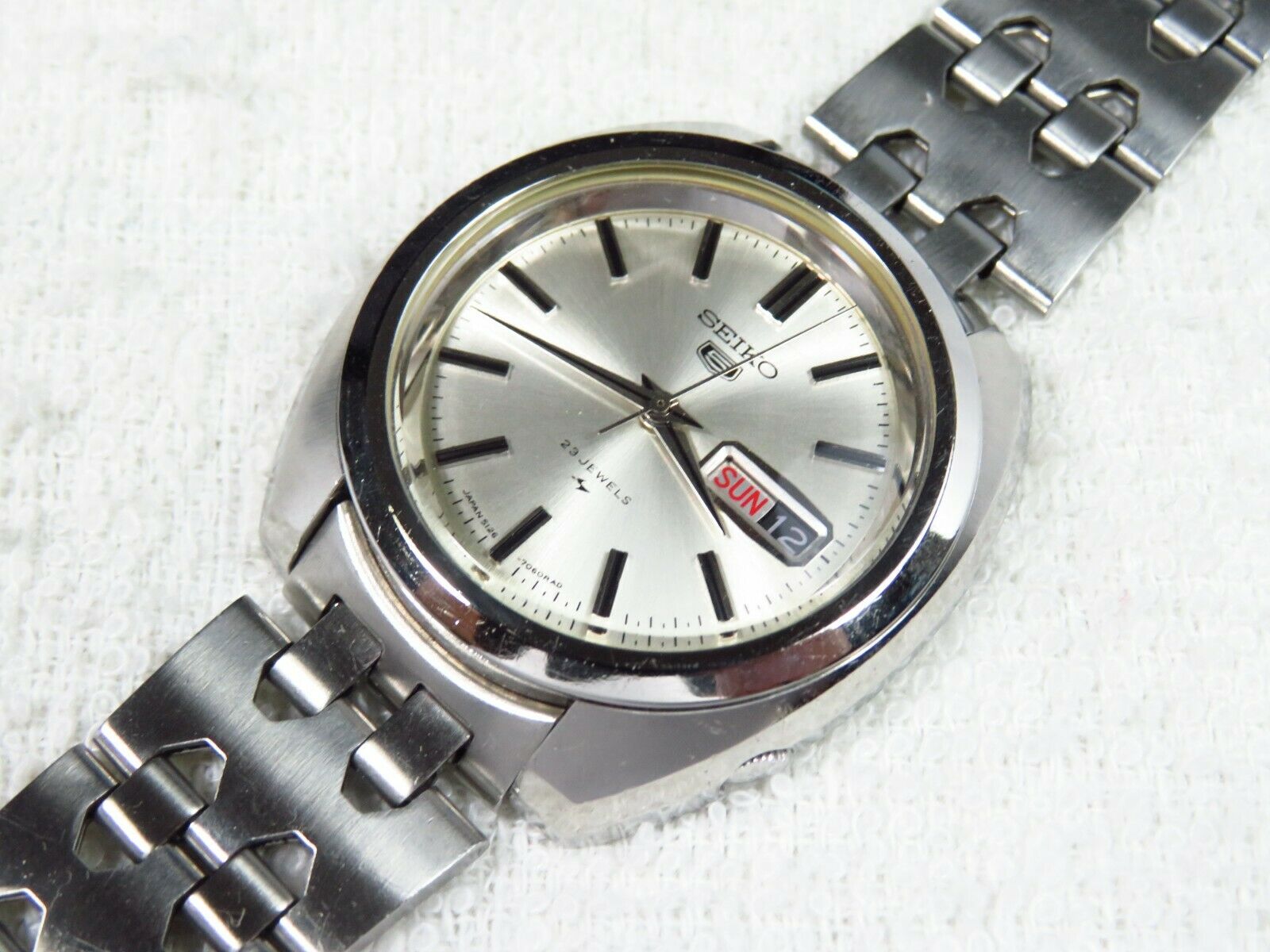 稼働品 1969年 SEIKO 5 Automatic 5126-7020 Seiko 5 5126 7020 Men's 39mm Watch