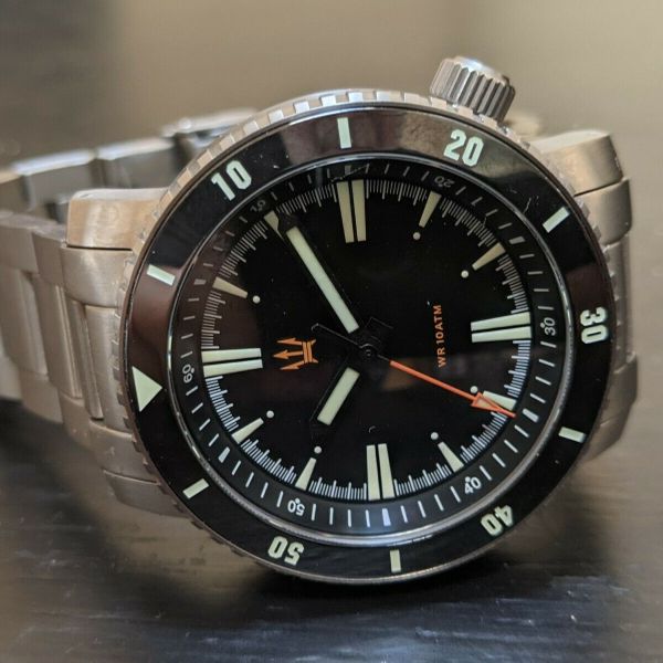 RARE! Maratac Titanium ( X1 ) SR35 Diver Automatic Watch + Titanium