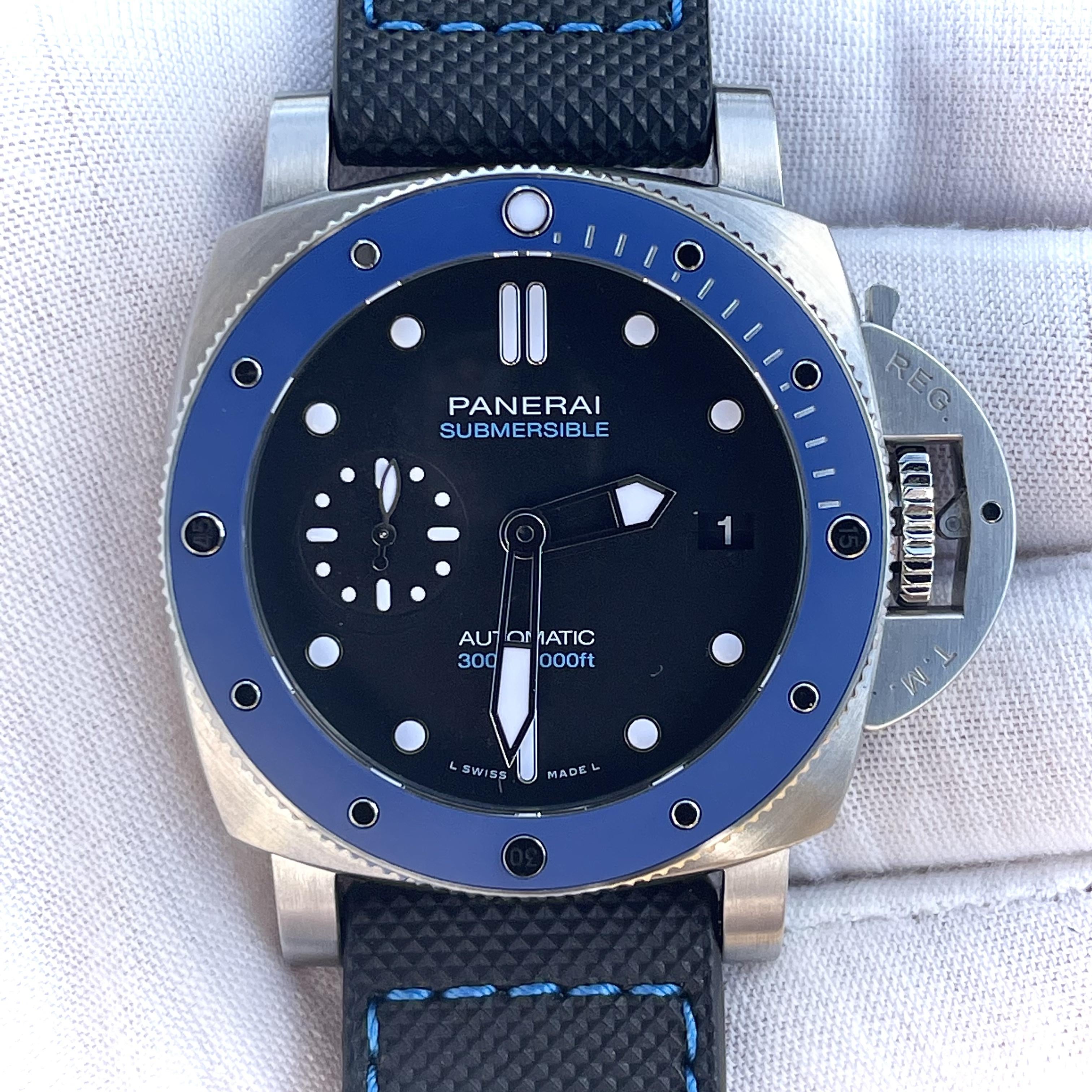 WTS Panerai 1209 Submersible Azzurro Mint Full Set 42mm PAM01209