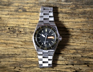 Rare vintage Omega Seamaster with integrated bracelet