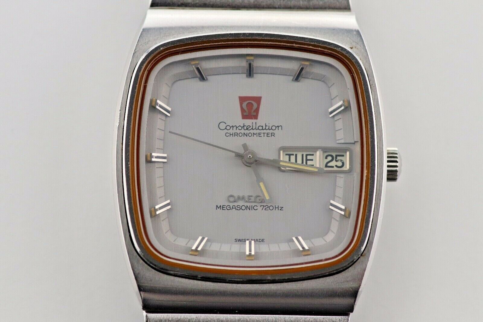 1973 Omega Constellation Megasonic 720 Hz Chronometer Day Date Ref: 198 ...