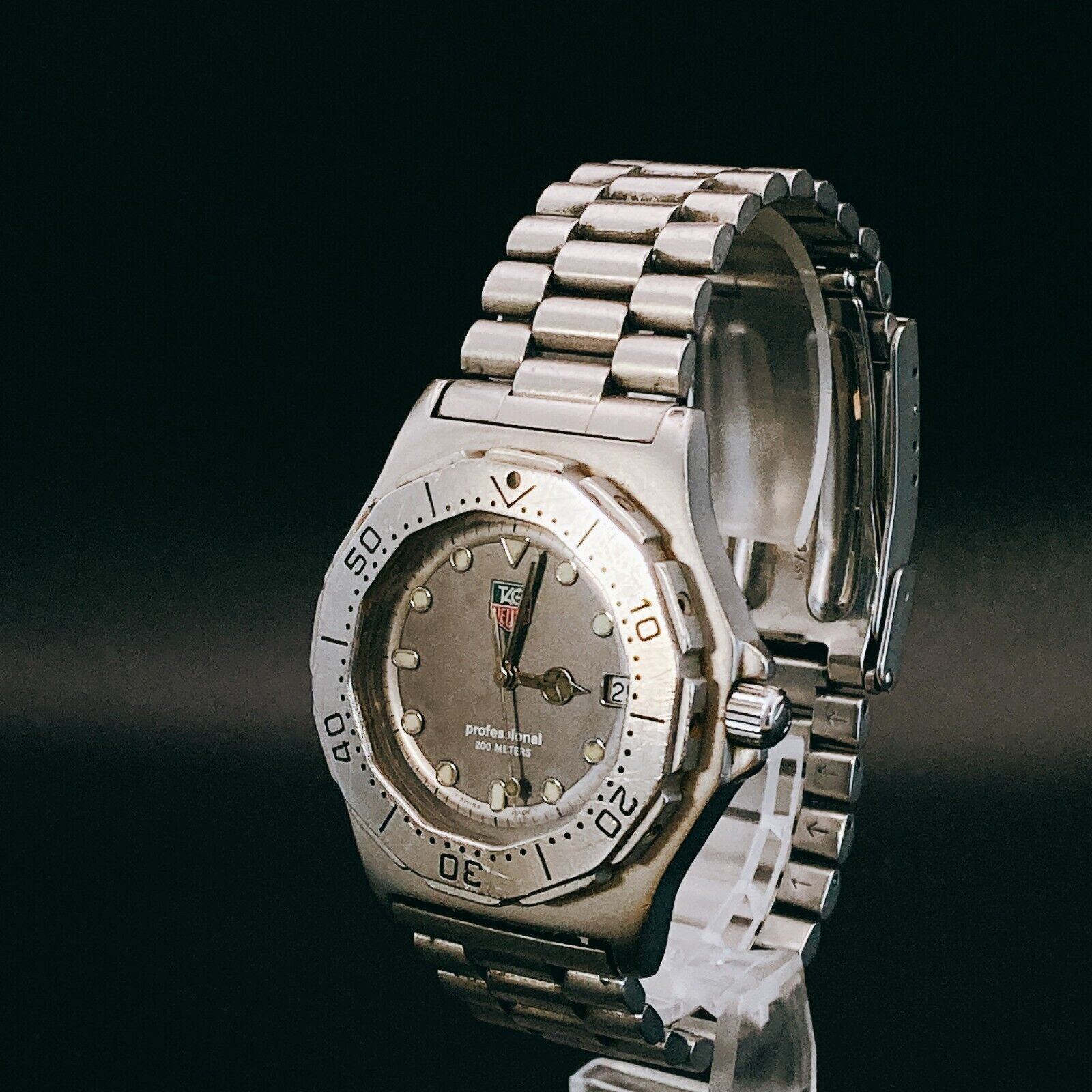 TAG HEUER 3000 professional 932.206 200m Date GRAY dial Men's