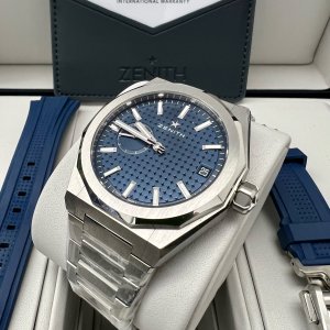 9,675 USD] FSOT:BNIB ZENITH Defy SKYLINE SKELETON BLUE DIAL