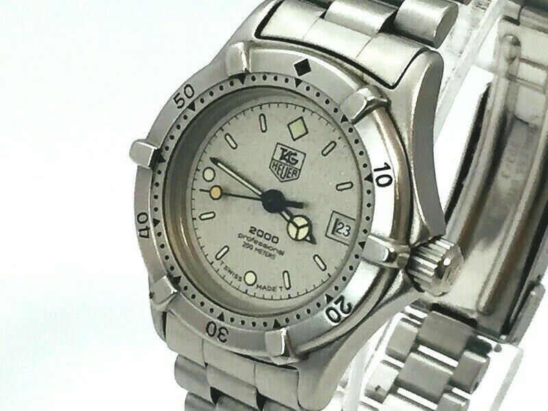 TAG HEUER Watch 2000 962.208 Silver Gray New Battery Quartz Date