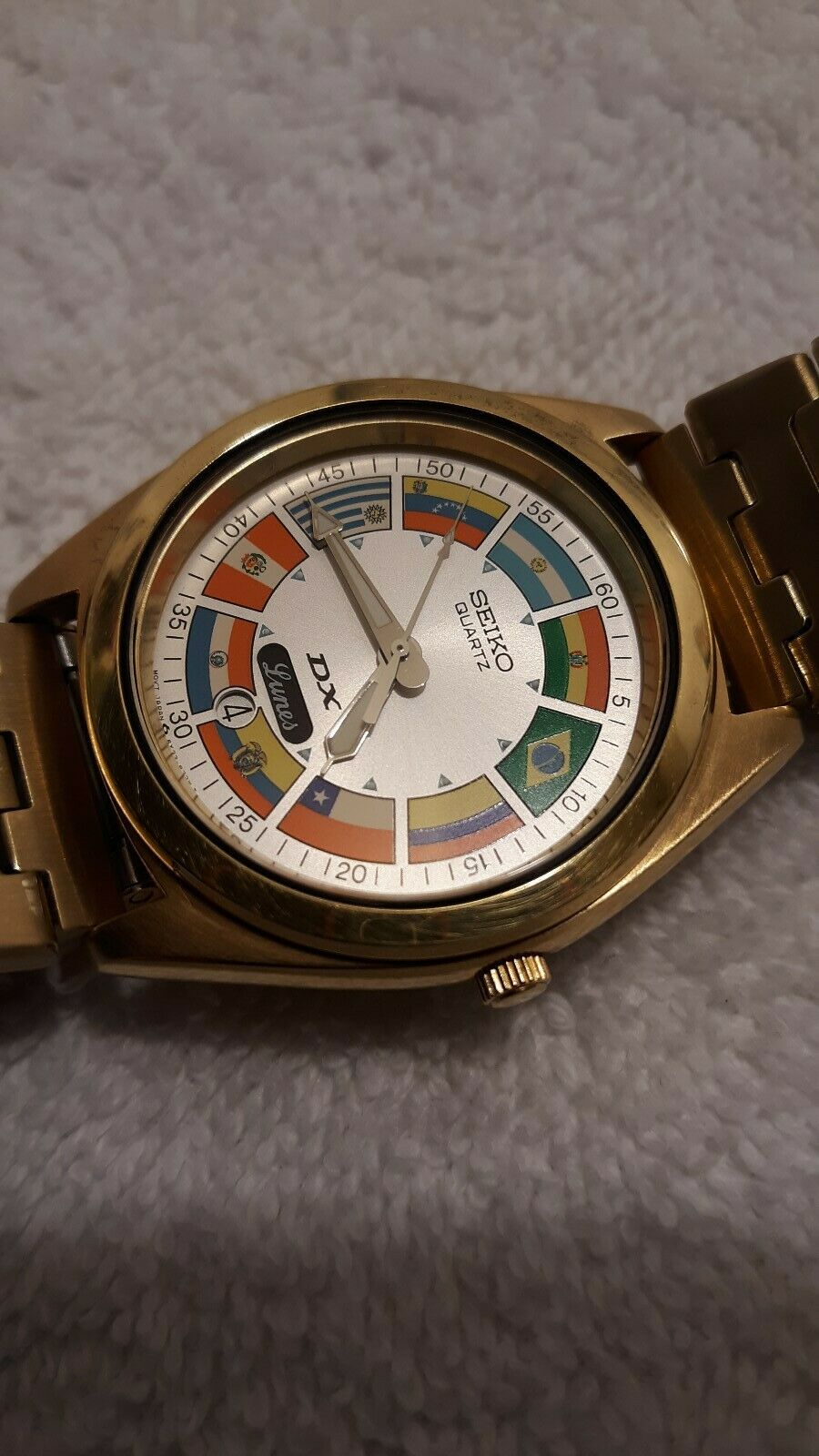 Rare Seiko SCZ472 Gold Color DX 1990 Soccer World Cup