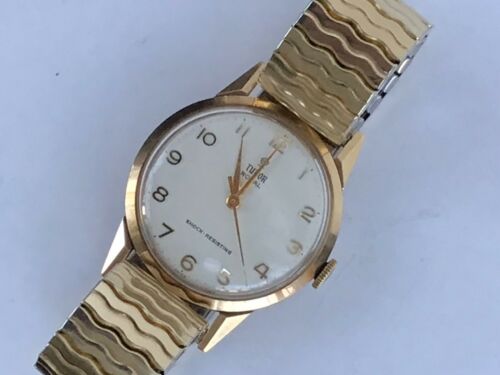 A Rolex Tudor 9ct Gold Gentleman’s Presentation Wristwatch Hallmarked ...