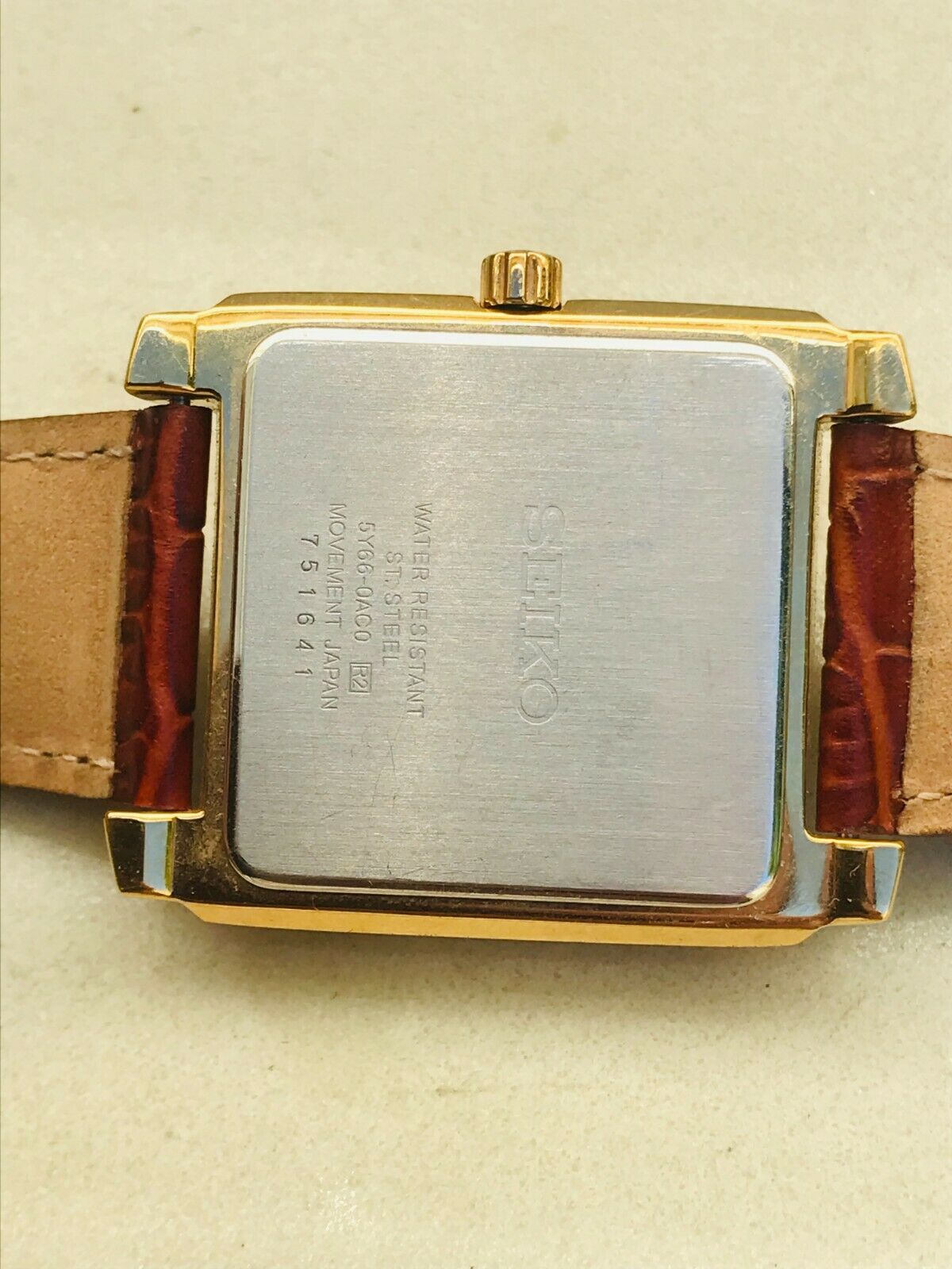 Seiko 5Y66-0AC0 Retrograde Multi Pointer Gold-Plated Men's
