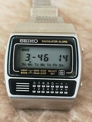 Vintage SEIKO CALCULATOR C359-5000 DIGITAL All Stainless