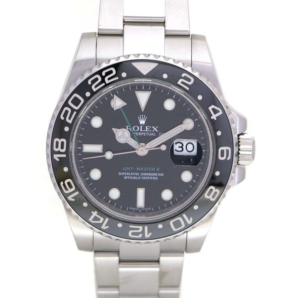 ROLEX 116710LN GMT Master 2 SS (Stainless Steel) Ceramic Bezel Calendar ...